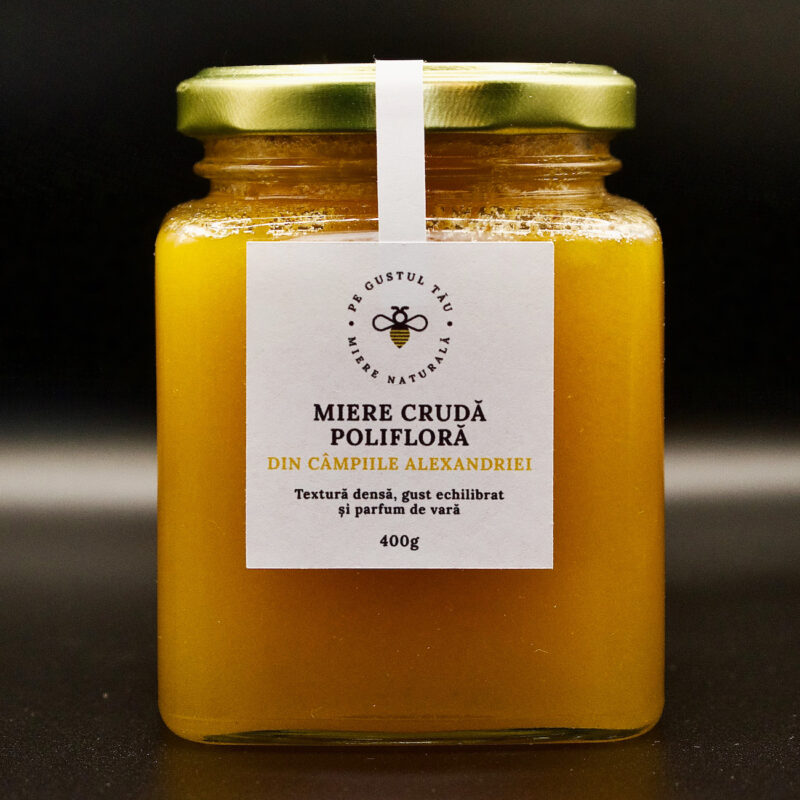 Miere crudă polifloră - 400g