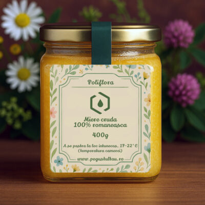 Miere cruda poliflora, 2024, 400g