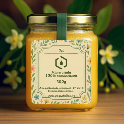 Miere cruda de tei, mai 2025, 400g