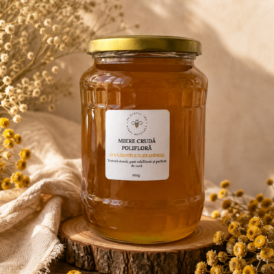 Miere crudă polifloră - 960g
